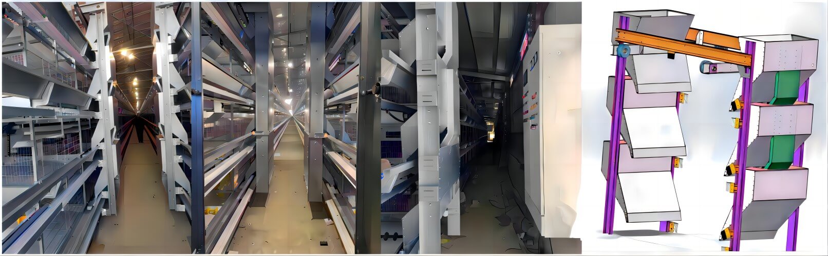 Constructing Automated Chicken Farms and Poultry Rearing Facilities: You need to build an automated chicken farm and poultry rearing facility, and factories in China can manufacture and install intelligent livestock and poultry farming equipment for you.